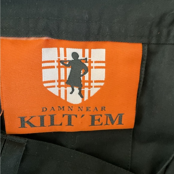 Damn Near Kilt 'Em Men's Greenhorn Utility Kilt Size Large* Black NWOT - Picture 5 of 12